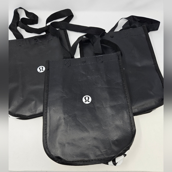 LULULEMON PREOWNED SHOPPING BAG BUNDLE OF 10 SMALL REUSABLE BAGS RED WHITE BLACK - Picture 9 of 12
